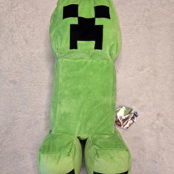 BIG Minecraft Creeper Plush Stuffed Green Kid Pillow Toy Game Plushie 17-19” NWT - Picture 2 of 11